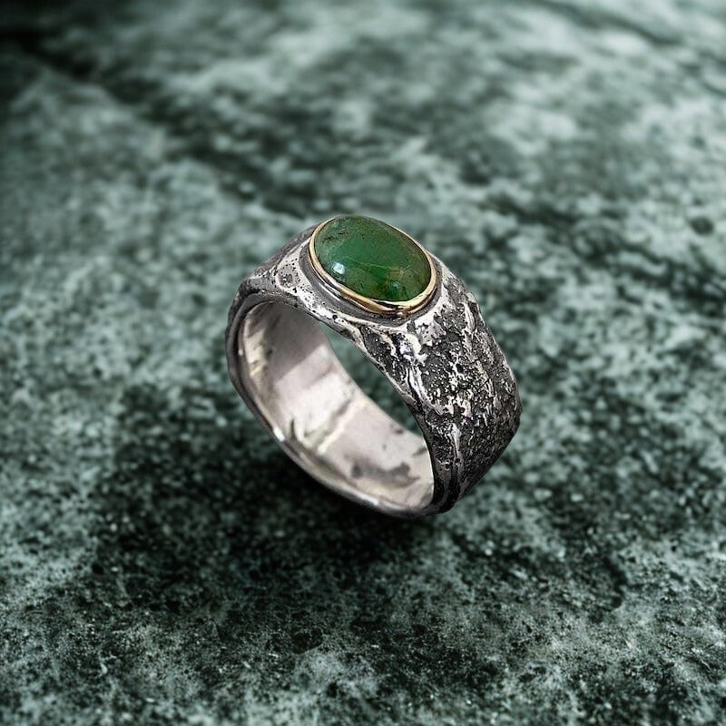Stone & Stem Two-Tone Ring