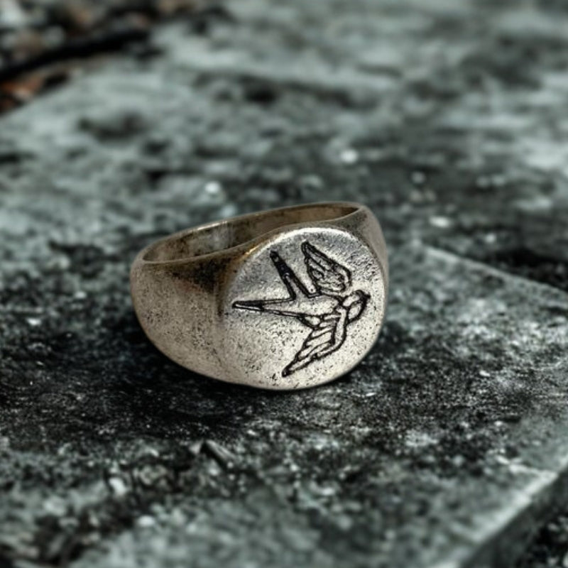 Swallow Wings-Signet Ring