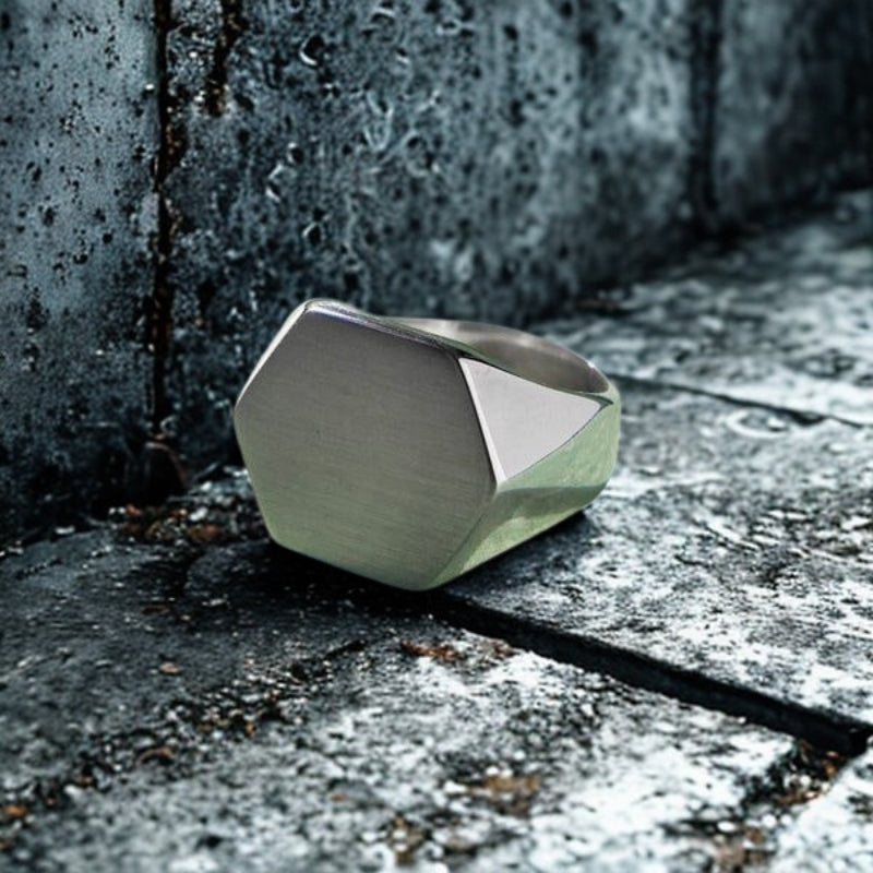 Hexagonal Signet Ring